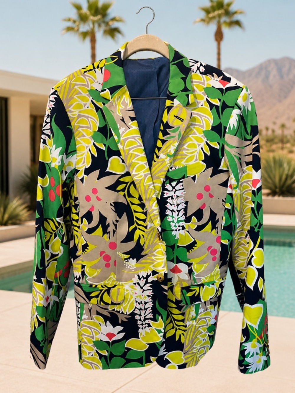 Mr Turk Thurston Blazer PS Eternal Palm Springs 42L Trina Turk